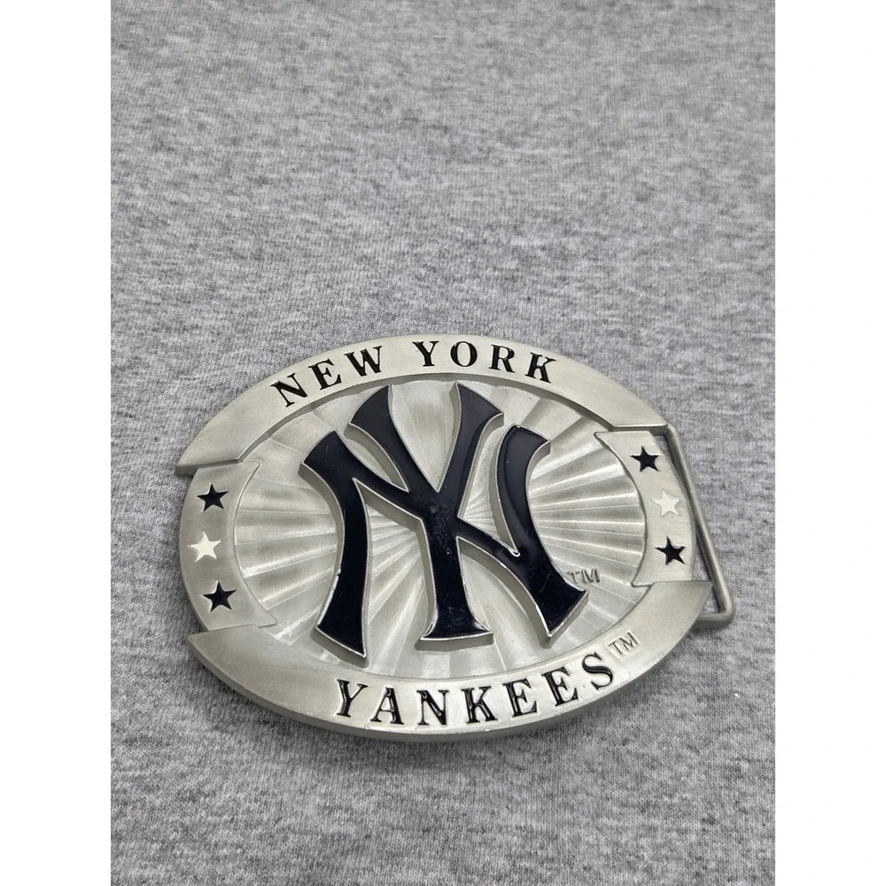 New York Yankees Siskiyou Large Silver MLB Belt Buckle